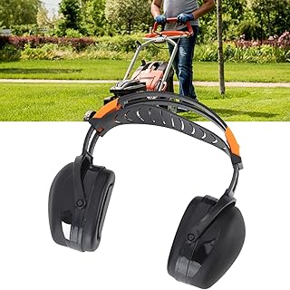 BEIJIALY Noise Reduction Earmuffs, Noise Cancelling Ear Muffs, Foldable Lightweight Hearing Protection Safety Over Head Ear Muff for Garden Shooting Mowing(Black)