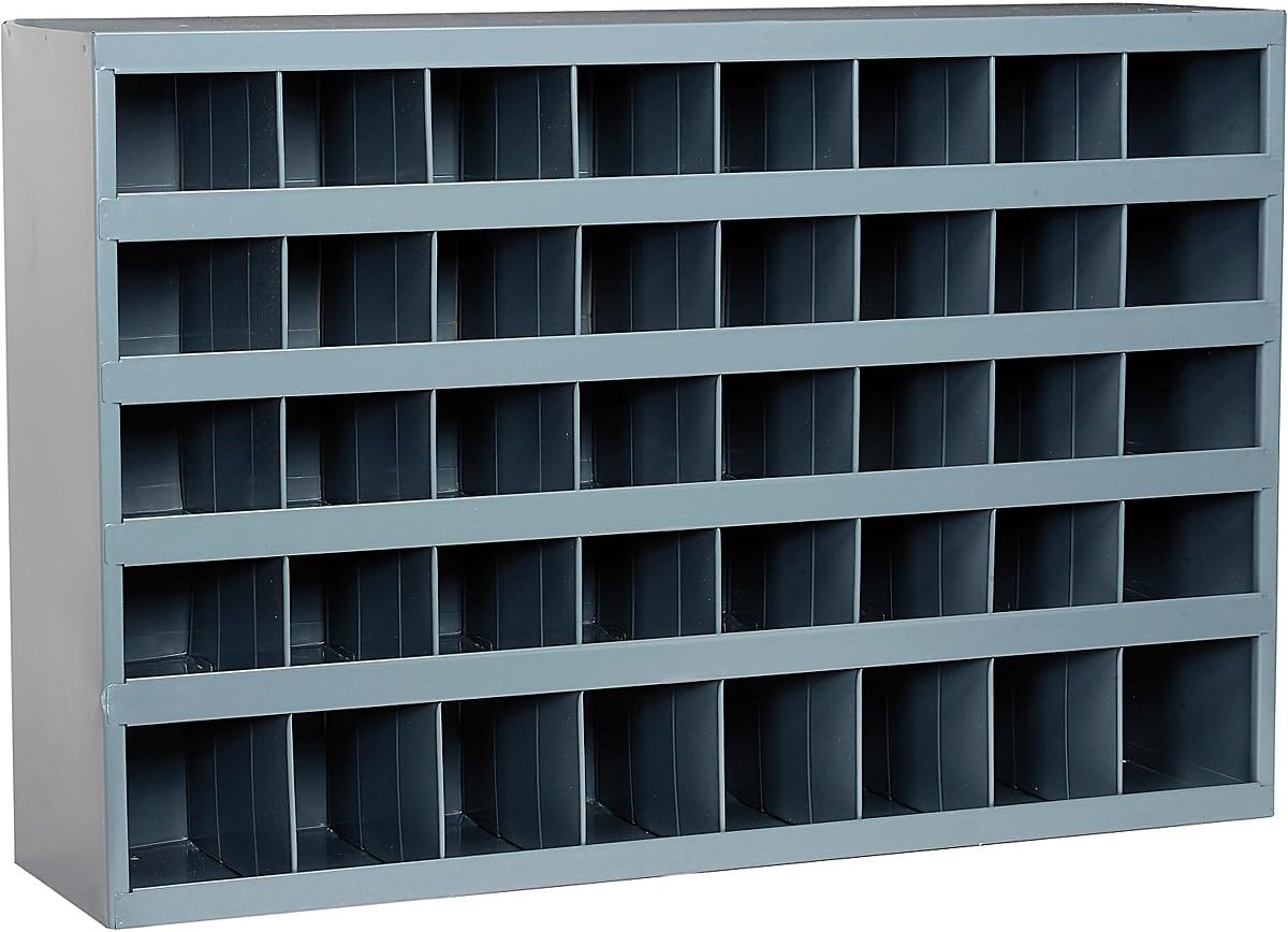 Hex Nut, Lock Washer, Cap Screw (Bolt), Lock Nut Assortment, Grade 5 Coarse (USS) Fasteners, Two 40 Hole Bins, 3105 Pieces Plus 20 Pounds of Flat Washers