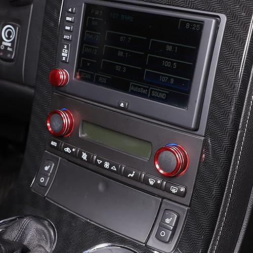 Miniatura 3 de PIUGILH Cubierta de Perilla de Ajuste de Volumen de Aire Acondicionado Compatible con Corvette C6 2007-2013 Accesorios Interiores, Cubierta de