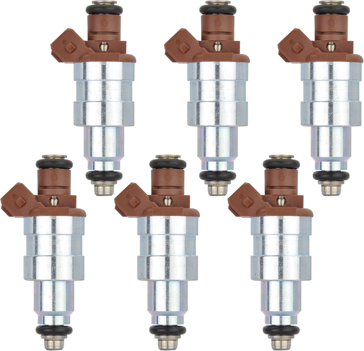 6pcs Fuel Injectors Nozzles Replacement for 1991-1993 Jeep Cherokee Wrangler 1991-1992 Comanche 4.0L L6 FJ124 33007127