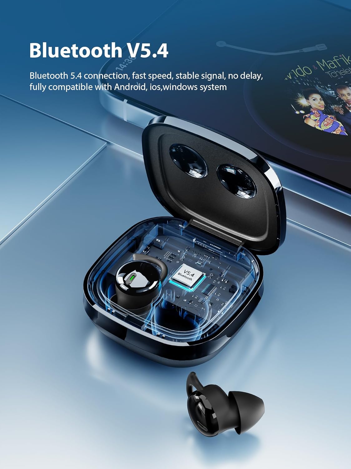 Sleep Earbuds, Invisible Bluetooth Earbuds for Sleeping, Sleep Headphones for Side Sleepers, Mini Wireless Sleeping Earbuds, Noise Cancelling Headphones for Sleeping, Ear Buds for Small Ears