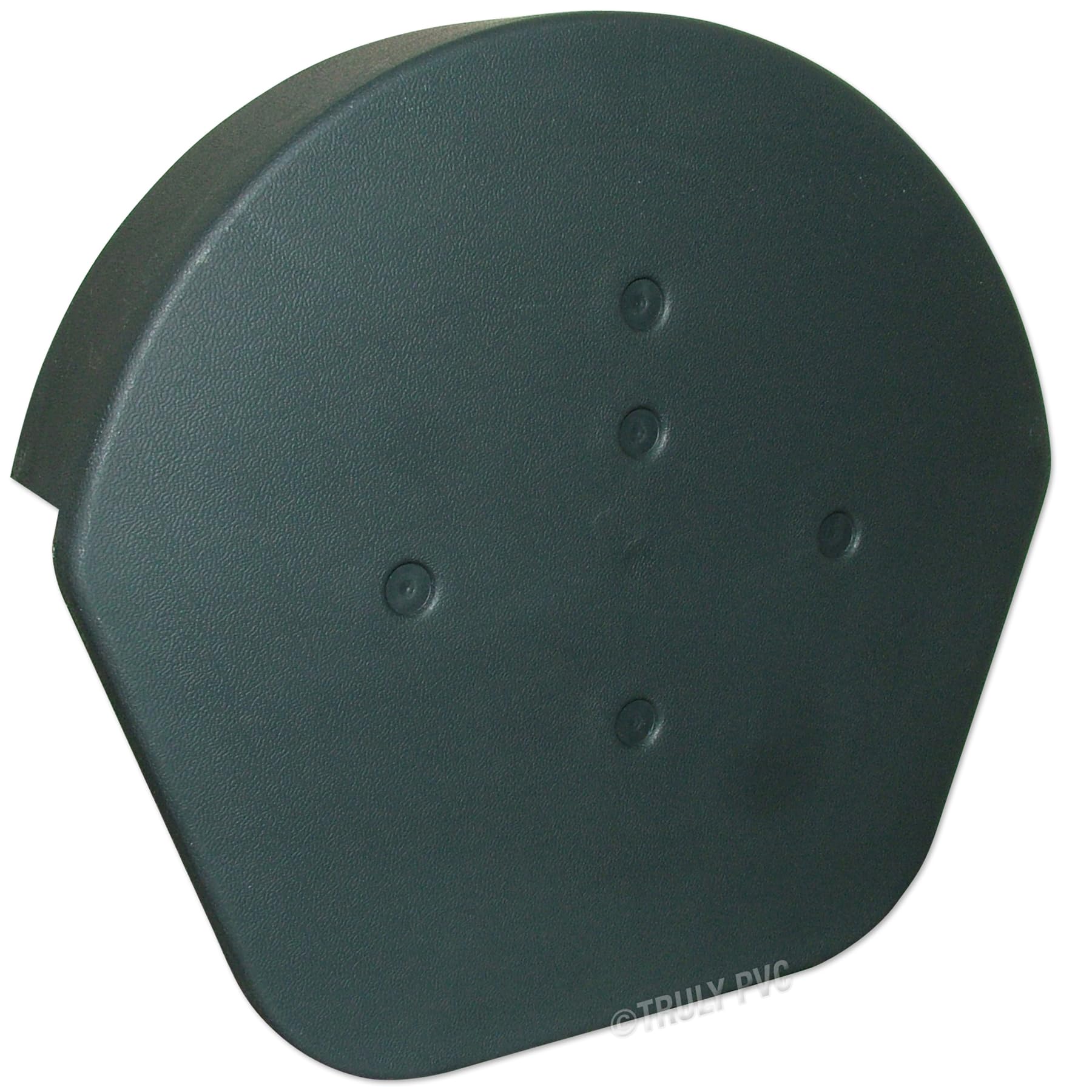 Klober Dry Verge Ridge End Cap with Free Fixing Screws - Grey - Half Round