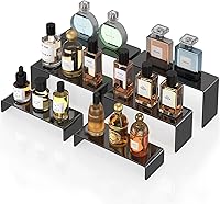 Vista 7 de Elevadores de acrílico negro de WEITELAI para exhibición, 3 piezas de elevadores de exhibición de acrílico para postres de comida, cupcakes