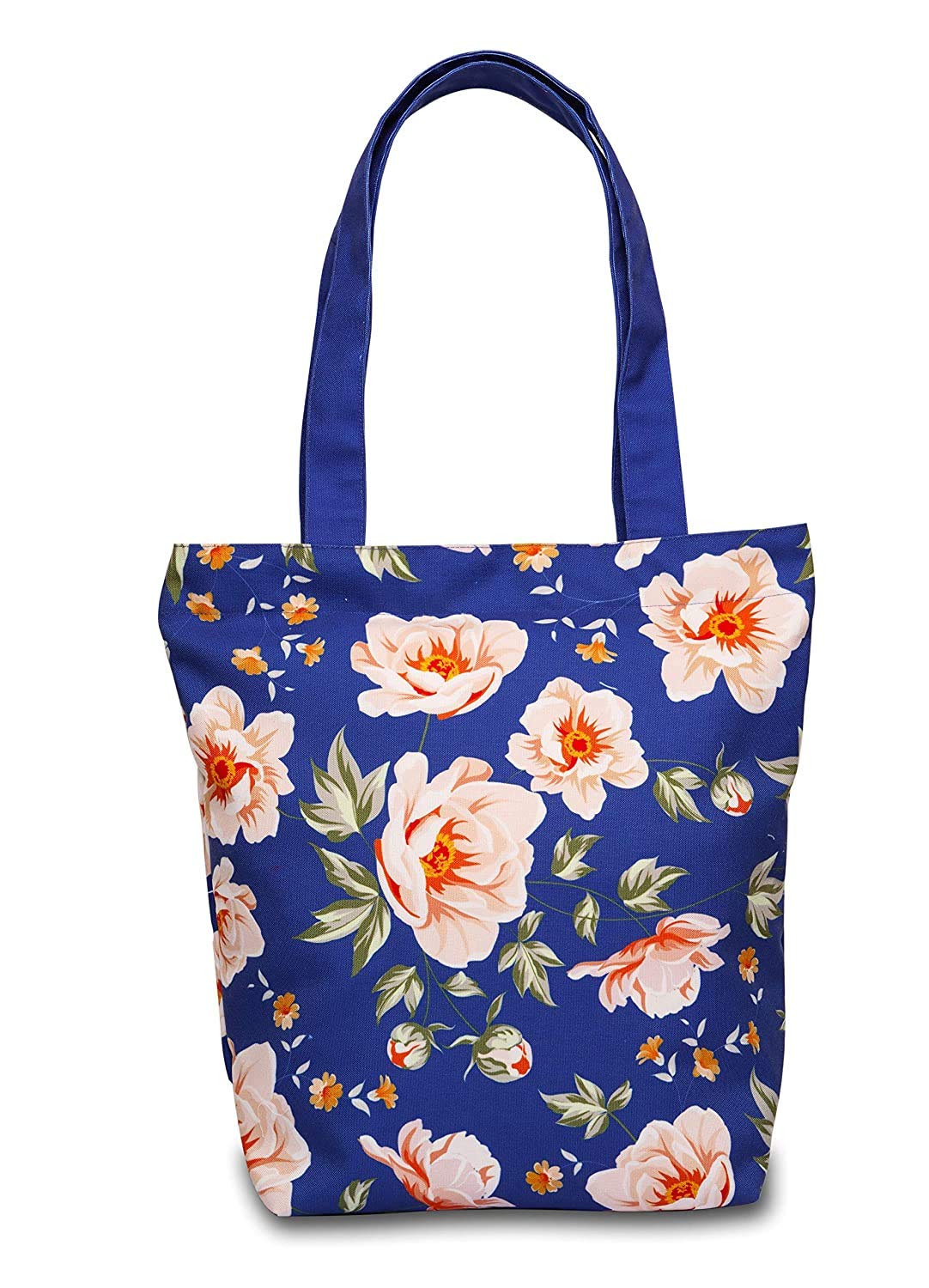 PlanetEarth Designer Large Canvas Tote Bags for Women | Travel Bag for Women, College Handbags for Girls Stylish | Shoulder Bag for Women with Zip for Shopping, Beach, Office, Grocery