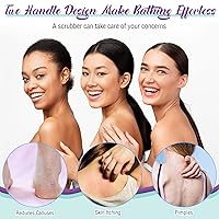 Vista 5 de Exfoliante de espalda para ducha, paño para la espalda, toalla de longitud extendida, de nailon, con correa elástica, paño de lavado para baño, menta