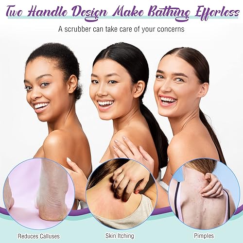 Miniatura 5 de Exfoliante de espalda para ducha, paño para la espalda, toalla de longitud extendida, de nailon, con correa elástica, paño de lavado para baño,