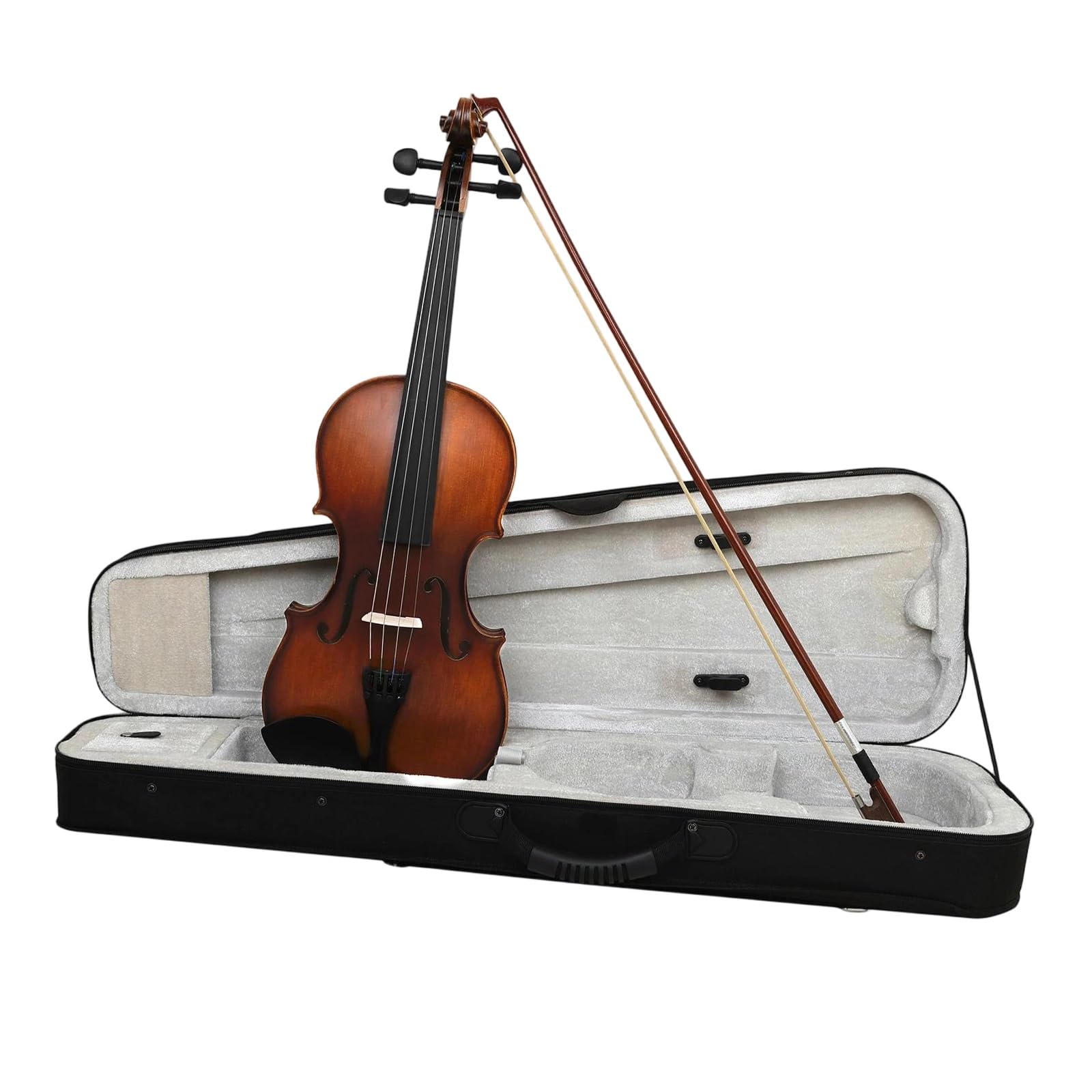 Violino Violino Acustico 4/4 Con Corpo In Acero | Include arco, custodia e accessori; adatto ai principianti.