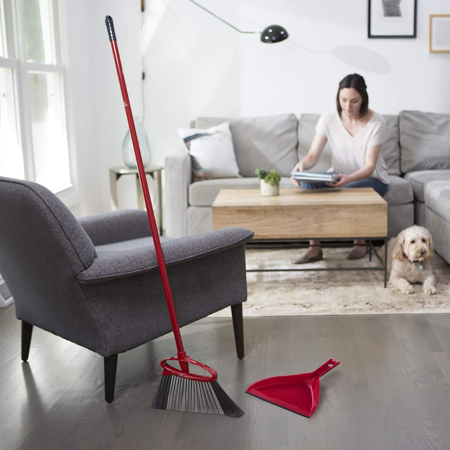 O-Cedar Power Corner Angle Broom : Health & Household