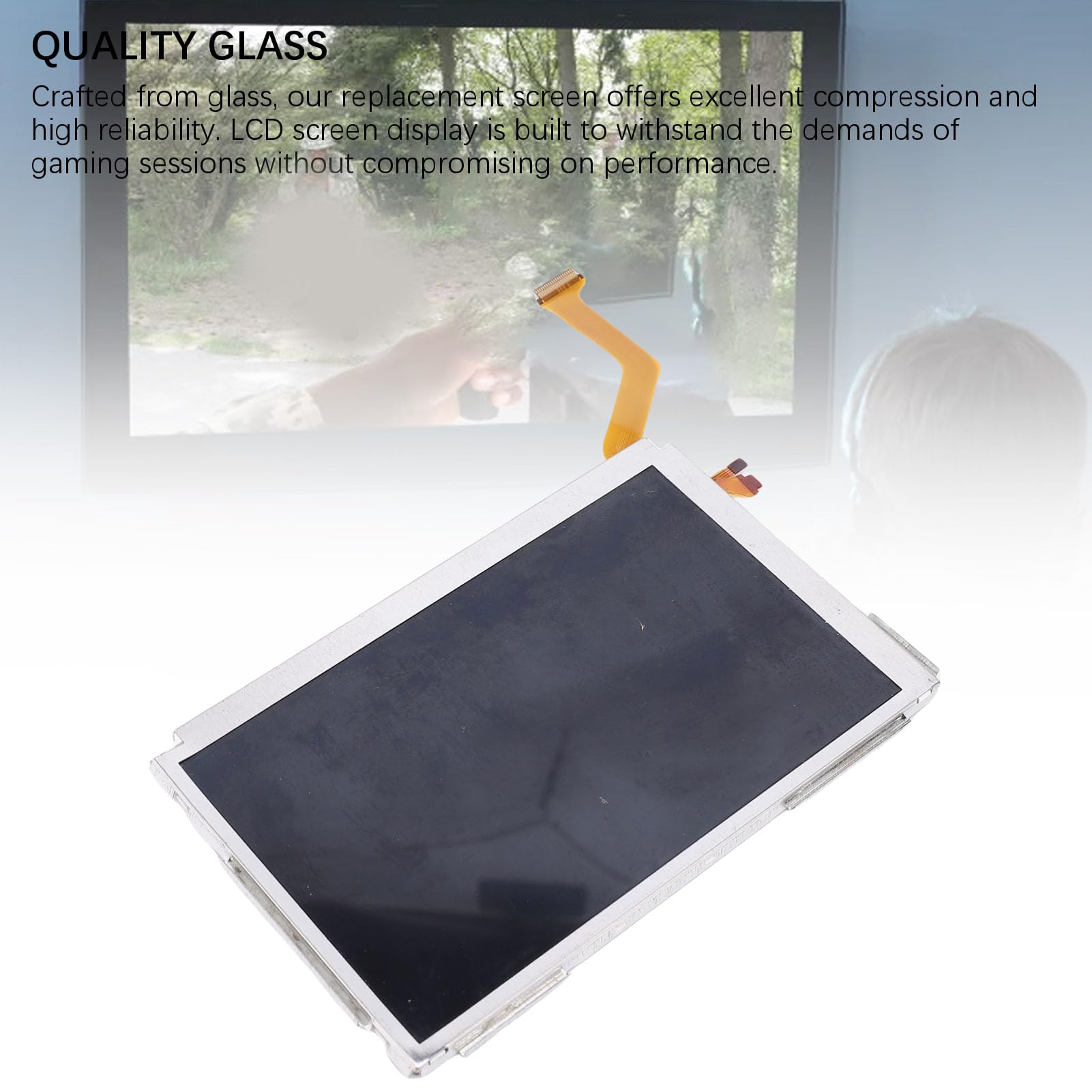 Annadue Wymiana Górnego Górnego Ekranu LCD dla Nowej Konsoli do Gier 3DS XL/New 3DS LL (2015).