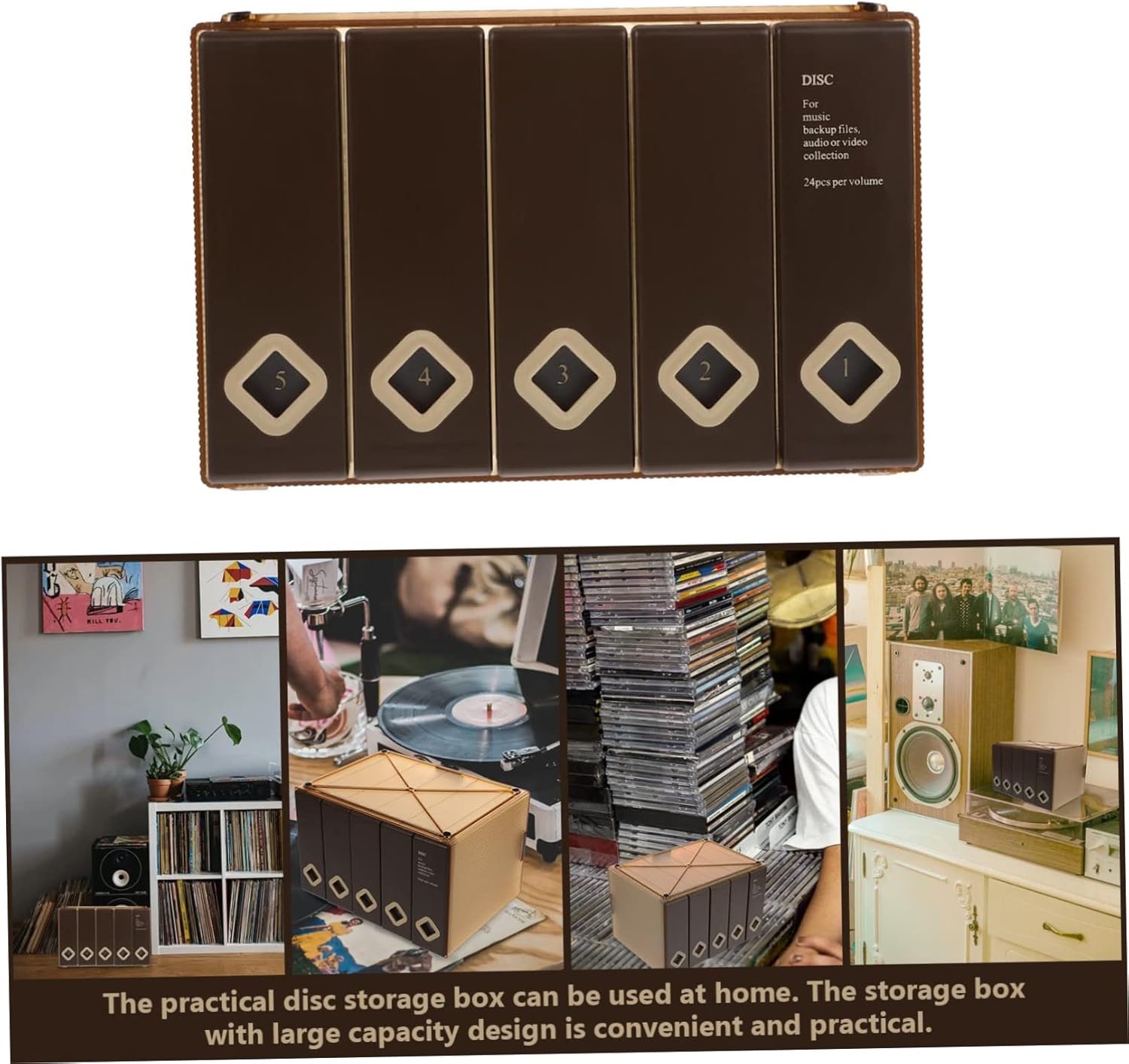 Cabilock Large Capacity Cd Holder Case Portable Storage for Discs Organizer for Dvds Game Discs More Material for Home Travel