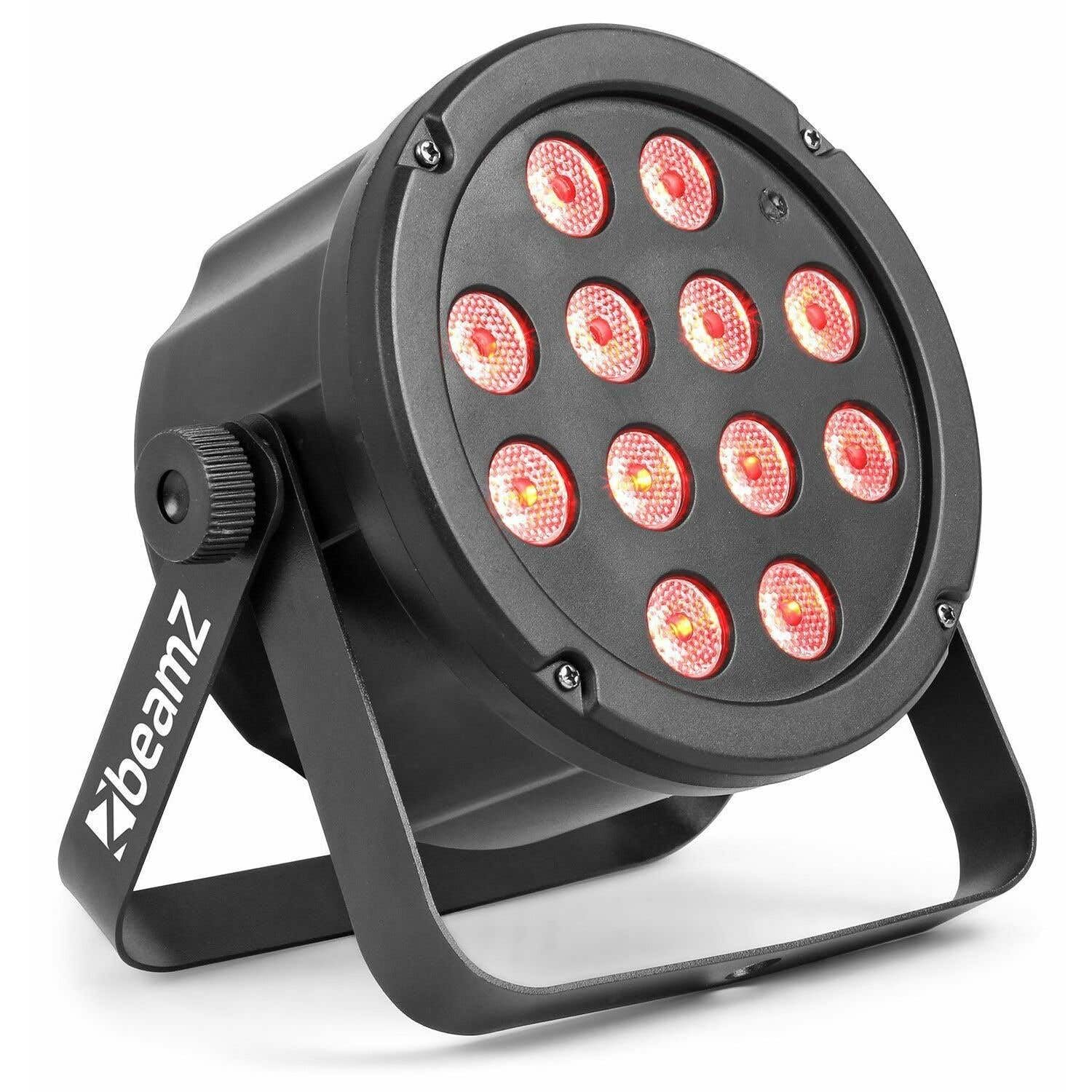 BeamZ SlimPar 35 Proyector láser para discoteca Negro - Accesorio de discoteca (Proyector láser para discoteca, Negro, LED, 12 lámpara(s), 3 W, Azul, Verde, Rojo)