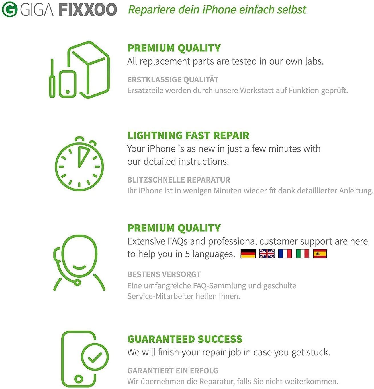 Blасk Frіdау - 40% оƒƒ GIGA Fixxoo Compatible with iPhone 6 Plus, Display Kit | Repair Kit Complete with Tool Kit Replacement Screen Retina LCD Glass with Touch Screen (Same as Original Display) Exсluѕіvе Sресіаl GIGA Fixxoo Compatible with iPhone 6 Plus, Display Kit | Repair Kit Complete with Tool Kit Replacement Screen Retina LCD Glass with Touch Screen (Same as Original Display)