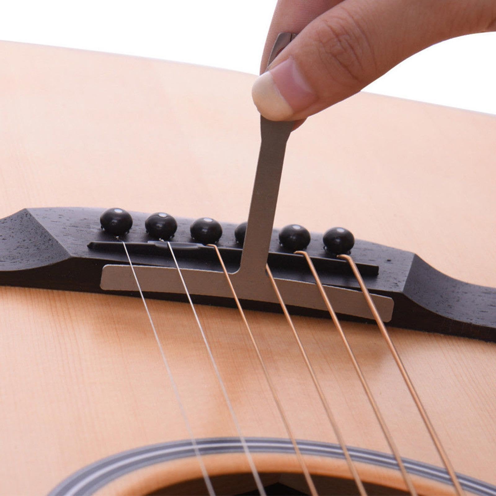 CALANDIS™ 9Pcs Understring Radius Gauge with Guitar String Height Ruler Measuring Tool | Guitar Builder/Luthier Supply | I2 - Image 4 thumbnail