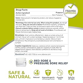 terrasil Bed Sores Treatment Cream & Pressure Sores Cream - Natural Ingredients for Healing of Bedsores, Ulcers & Wounds, 3X Power for Fast Soothing Relief (1.5 oz jar)