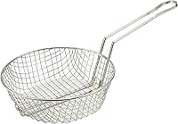 Vista 4 de Winco Cesta culinaria, 8 pulgadas de diámetro, malla media, níquel