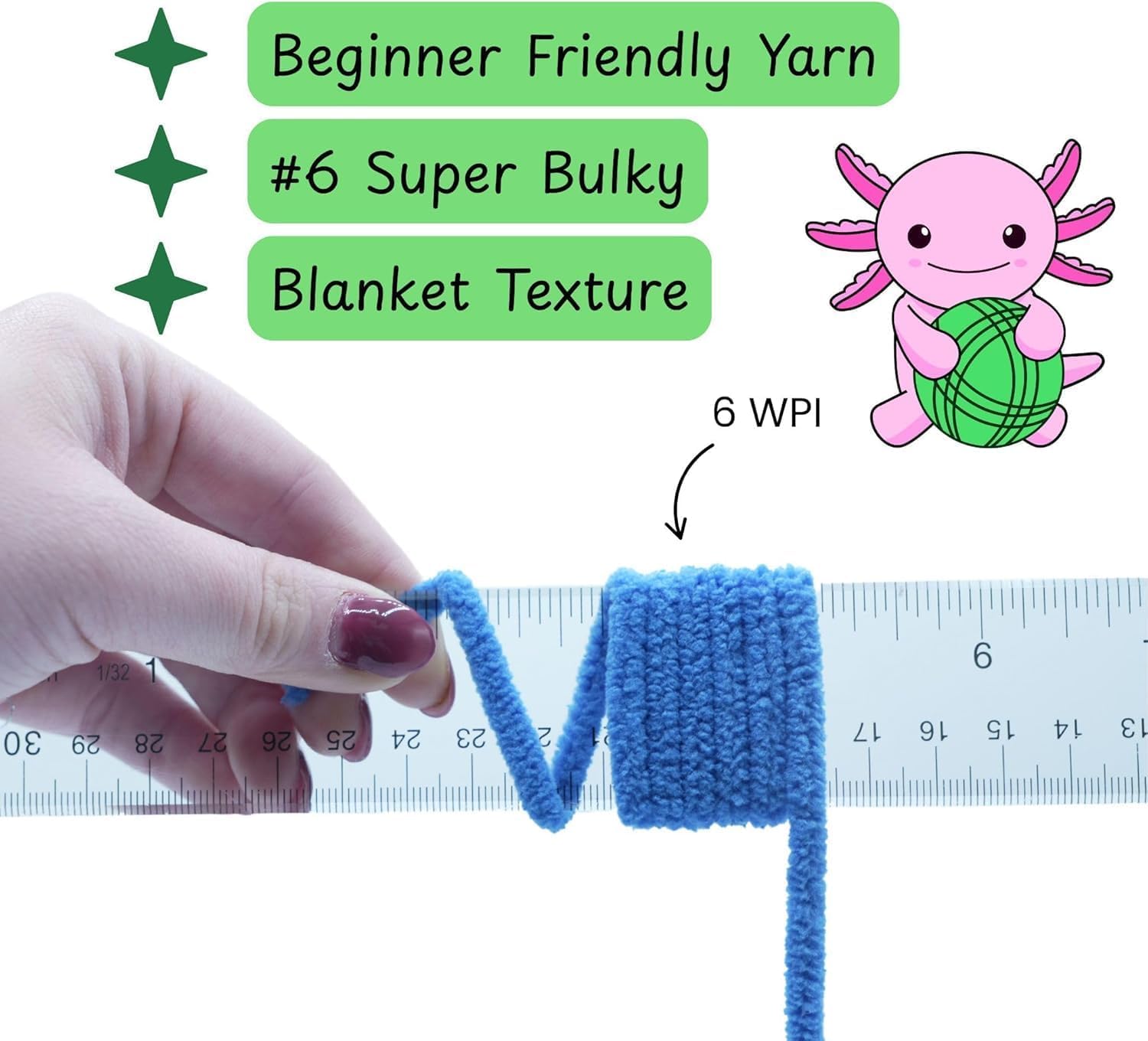 Okeydokeys Super Bulky Chenille Yarn Size 6, 5-Pack,250g/190y, Thick Fluffy Yarn for Crocheting Baby Blankets, Amigurumi. Grape Juice Purple #26