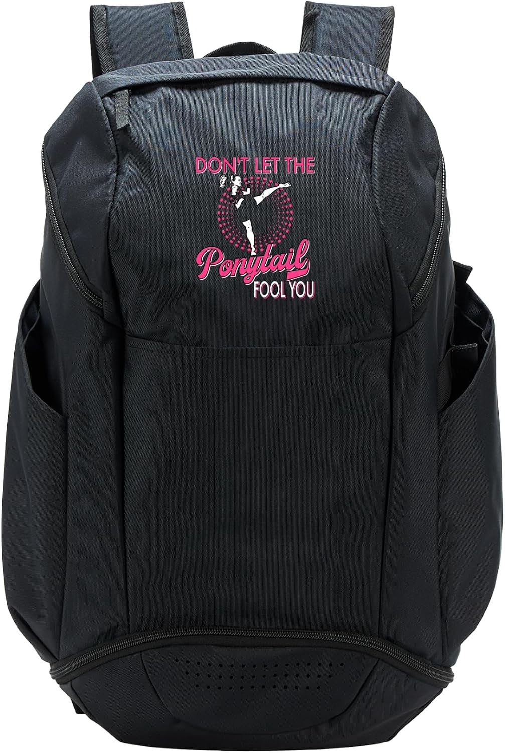 MMA Don't let the Ponytail Fool You Girl Women Karate Kick Sport Backpack