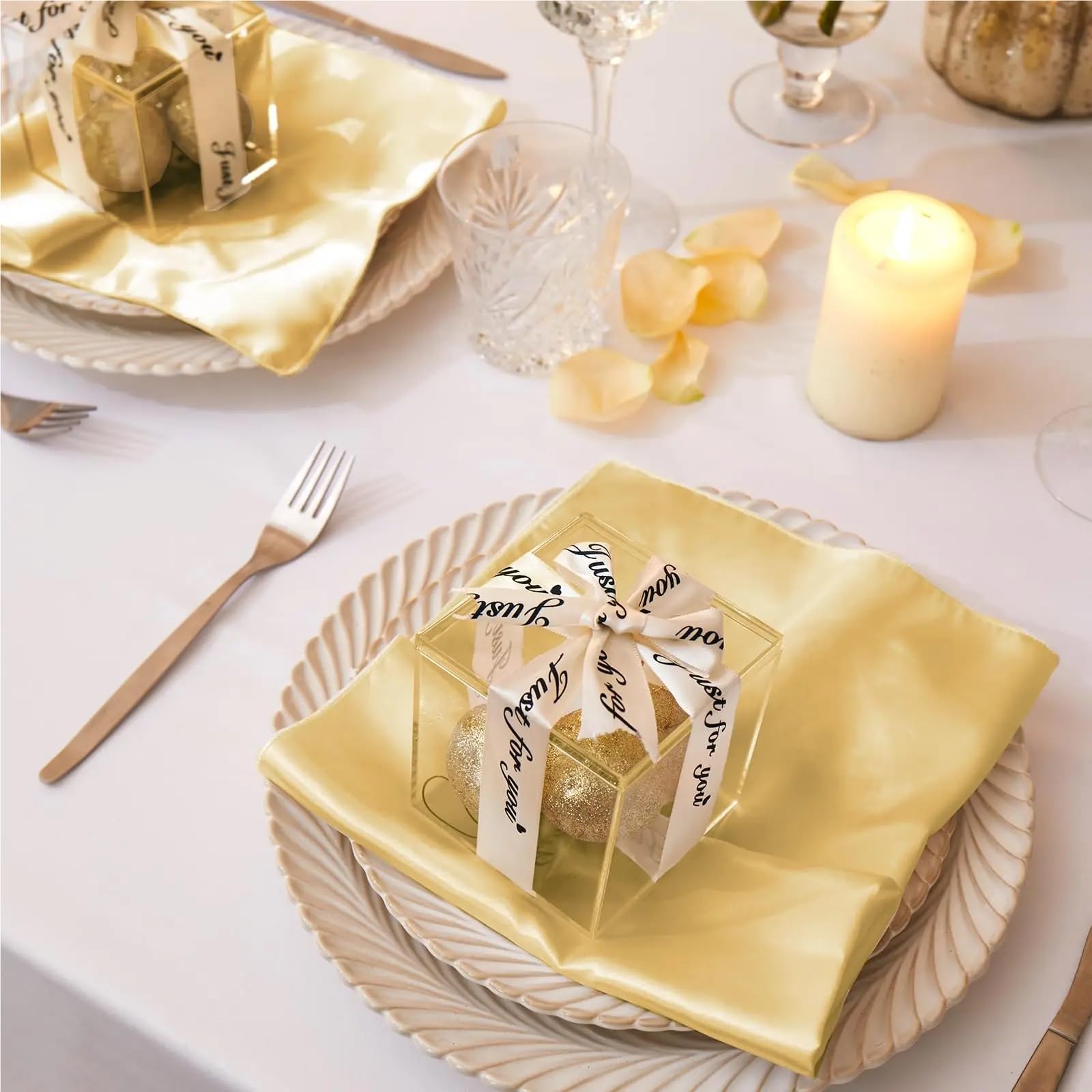 Servietten Stoff 36 Pcs 30x30cm Satin Napkins Soft Dinner Square Table for Restaurant Weddings Party Decoration(Peacock Blue)