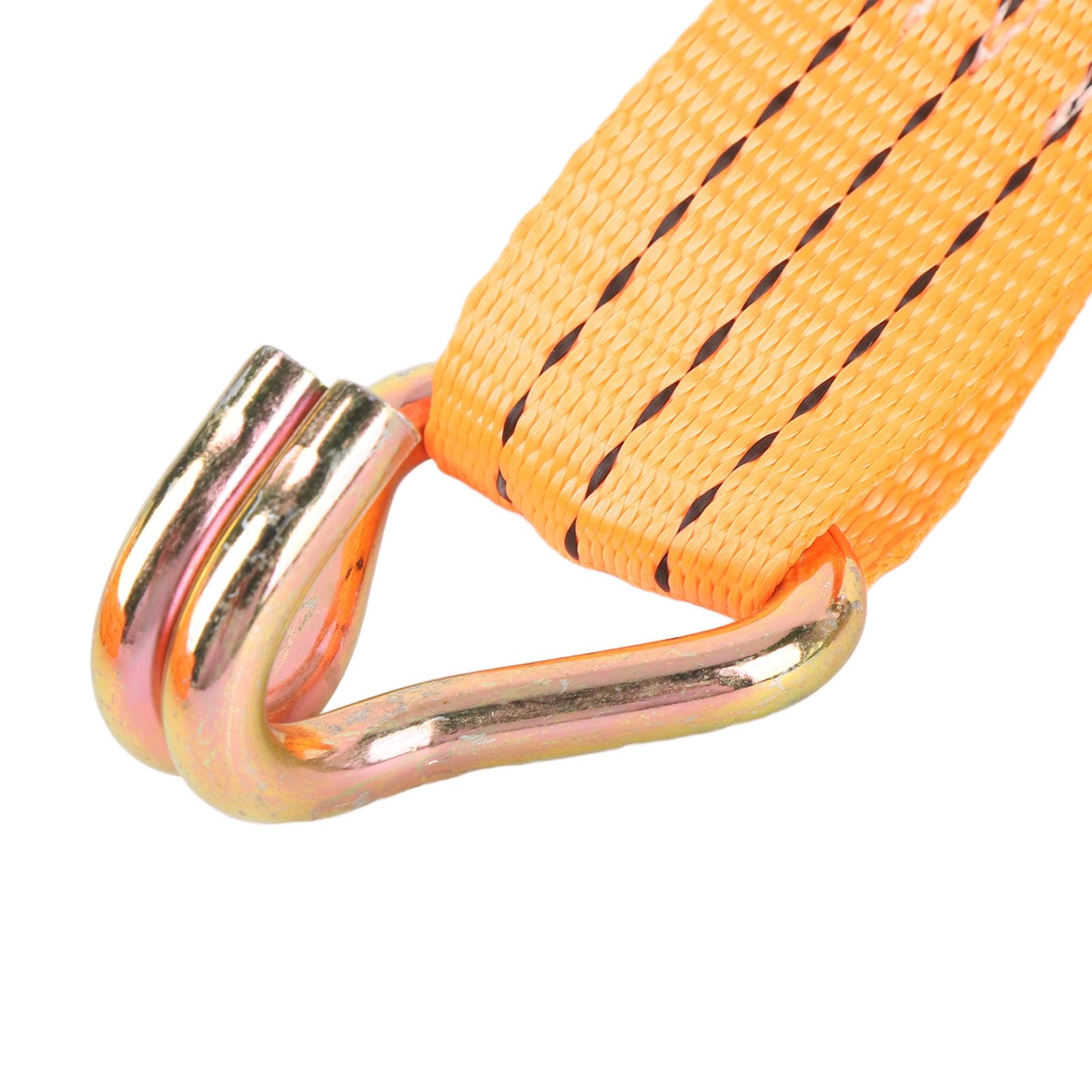Generic Cinghie di Ancoraggio per Carico Arancione per Carichi Pesanti con Ganci a J Tenditore a Cricchetto da 1,5 Pollici per Camion da Traino, Veicoli Fuoristrada, Cinghie in Nylon da 8 M, Set da 2