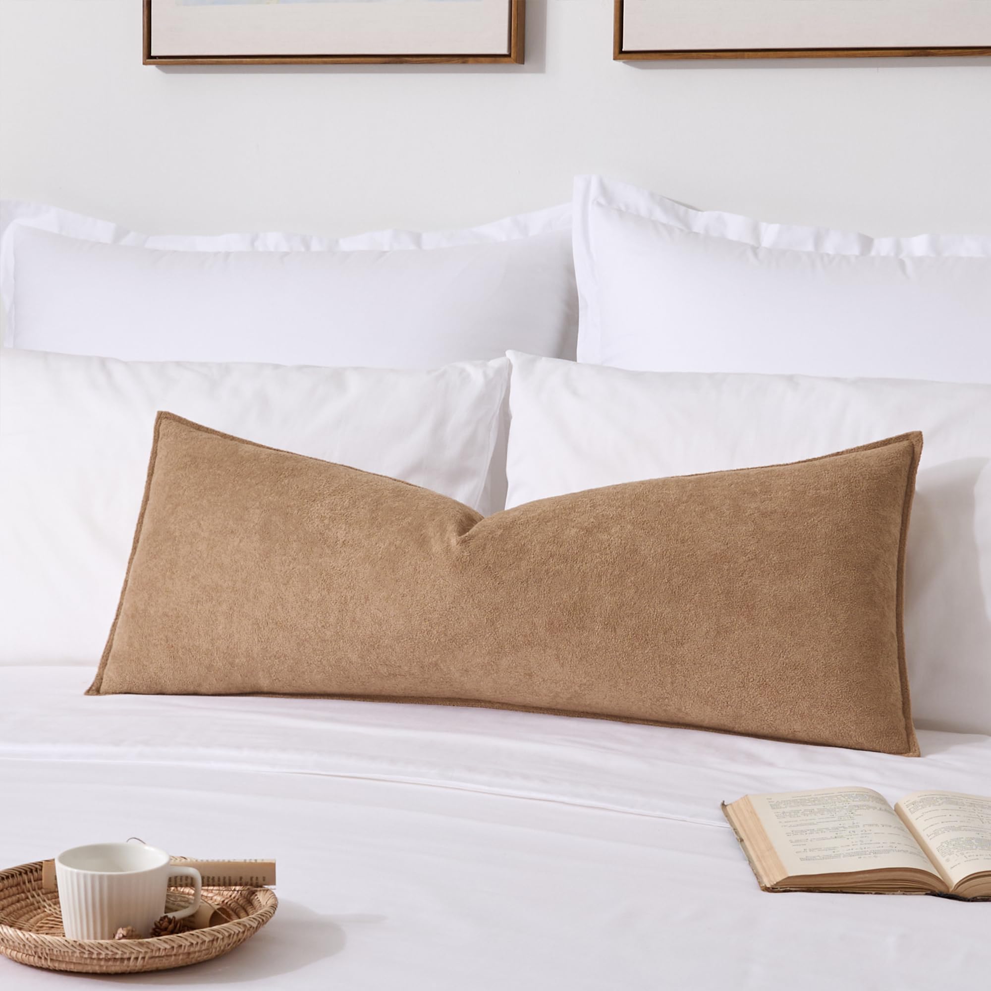Photo 1 of K KEVIN TEXTILE Lumbar Pillow Cover 14"x36" Camel