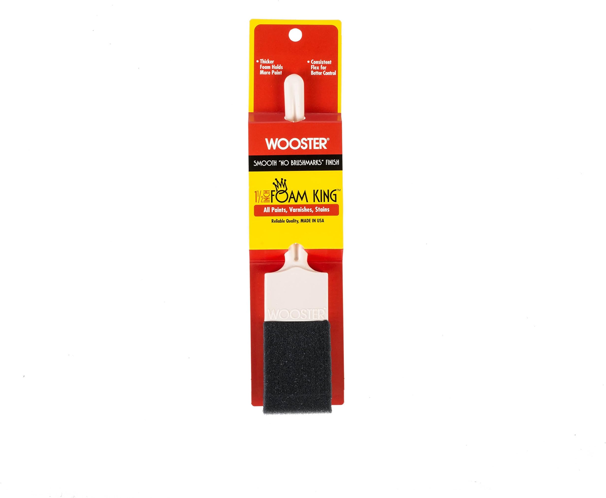 Brush 3103-1 1/2, 1-1/2-Inch 3103-1-1/2 Foam King Paintbrush, White