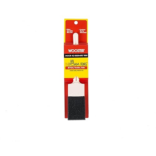 Wooster Brush 3103-1 1/2, 1-1/2-Inch 3103-1-1/2 Foam King Paintbrush, White