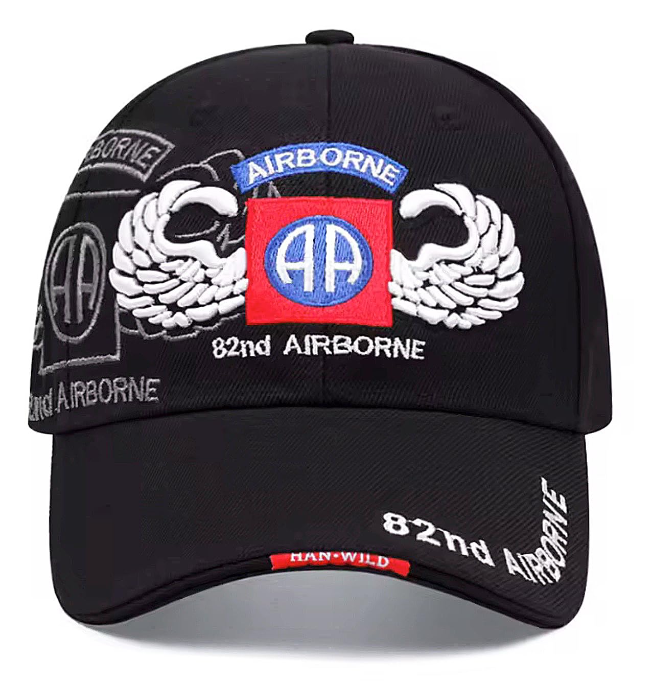 Casquette Americaine Commando Marines 82 Airborne Para Parachutiste Américain us USA brodée Militaire Paratrooper