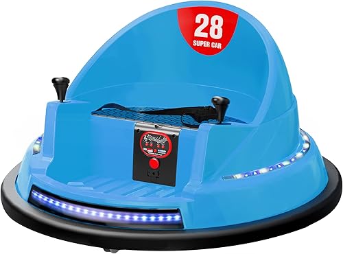 Miniatura 1 de ROOMTEC Auto parachoques para niños pequeños de 1 a 3 años, auto parachoques de 12 V con control remoto, certificado de seguridad, luces