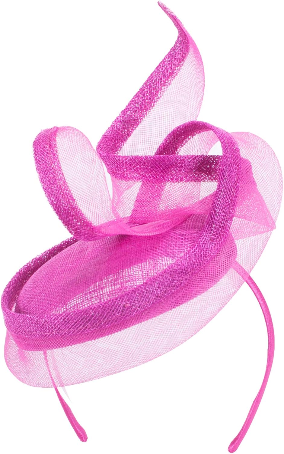 Lawliet Women Derby Sinamay Fascinator Wedding Occasion Hat Headband Headpiece T433