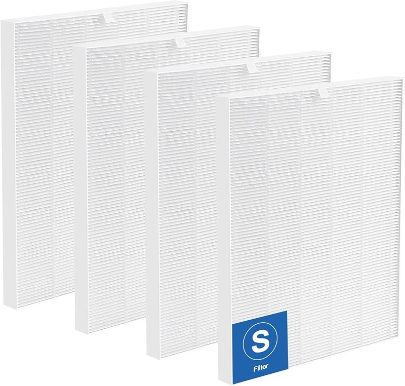 4 Pack C545 Replacement Filter S Compatible with Winix C545 Air Purifier | Efficient Filtration, Easy Replacement, Replaces for Winix Filter S 1712-0096-00 & 2522-0058-00, Ideal for Large Home, Office