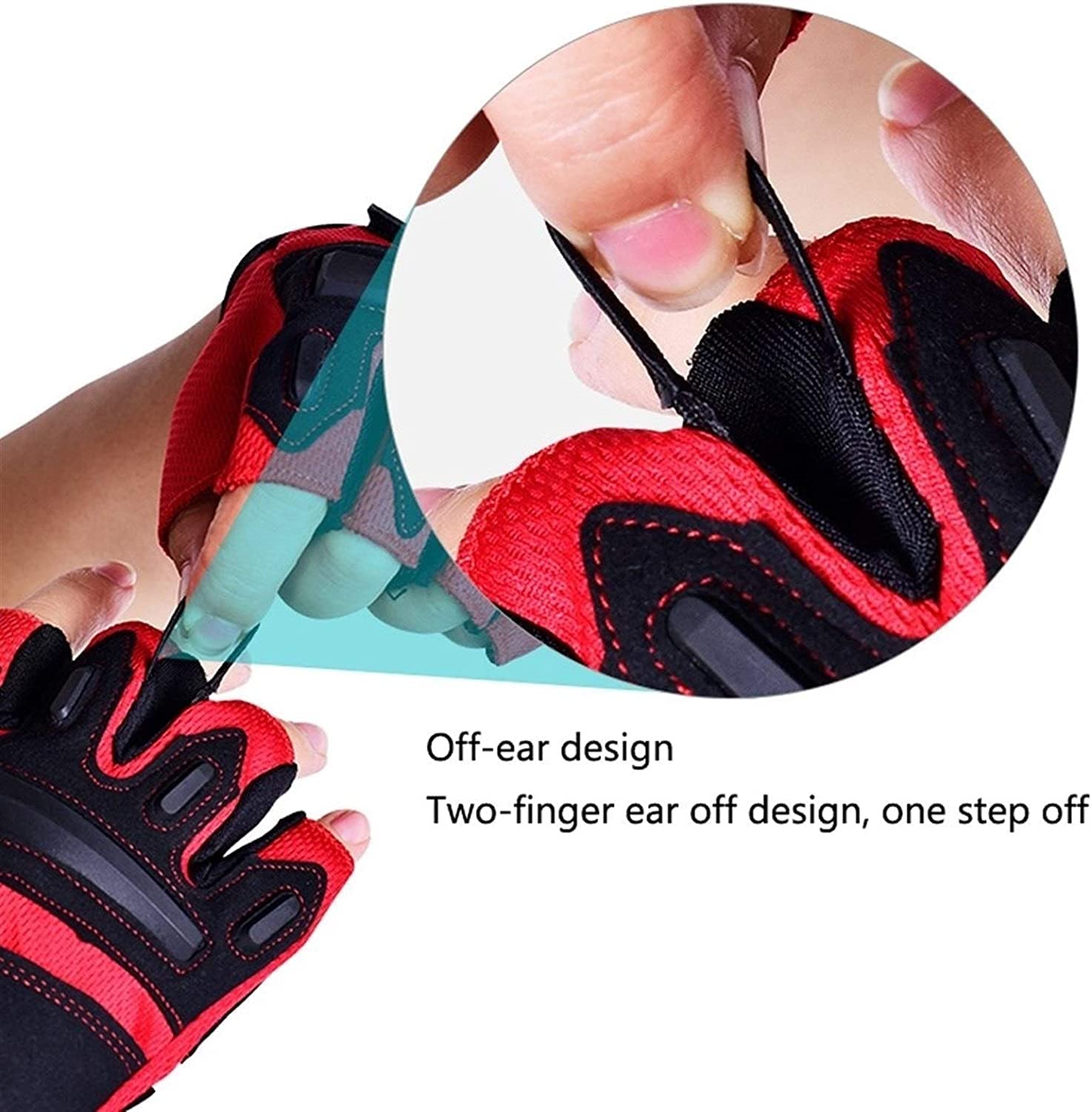 Gants de Cyclisme Gants De Cyclisme De Sport Demi-Doigt pour Hommes Respirants VTT Gants De Cyclisme De Course sur Route Gant Velo (Color : Blue, Size : XXL)