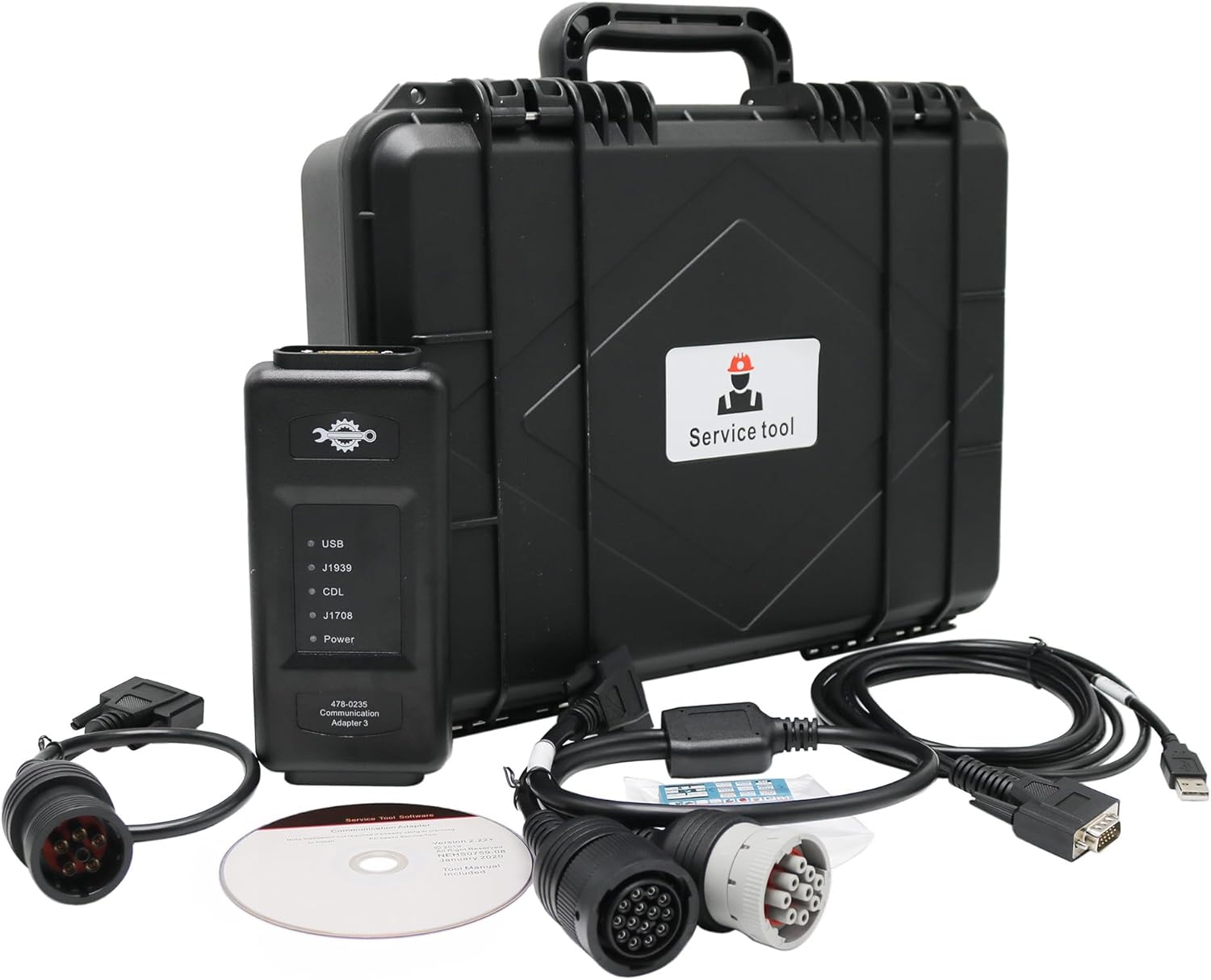 ET4 478-0235 for CAT Communication Adapter Diagnostic Tool V2021 2023A (only 6+9pin Cable)