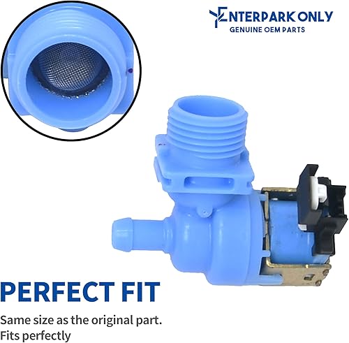 Miniatura 3 de Enterpark - Válvula de entrada de agua para lavavajillas Whirlpool W10327250 W10327249 W10327249 W10316814 W11130743 W10195047 W10648041 W10872255