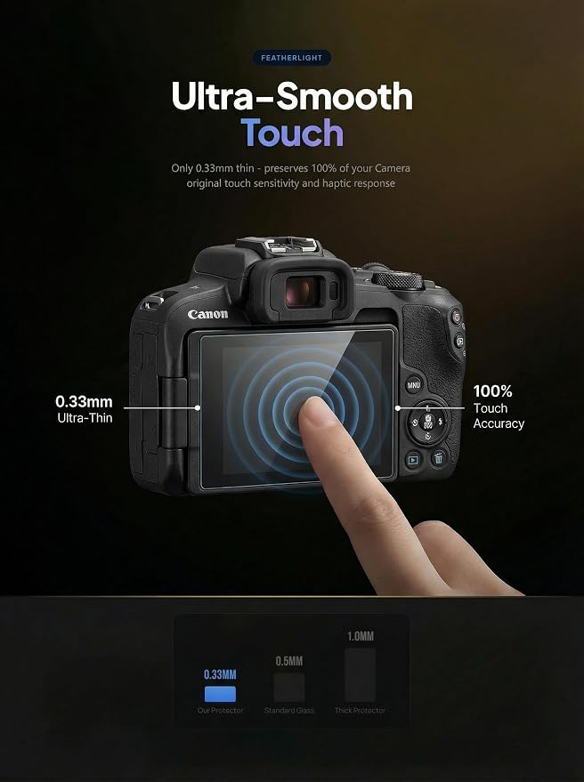 Protector de pantalla para Canon EOS R50 / R8 vidrio templado 3+1 miniatura 7