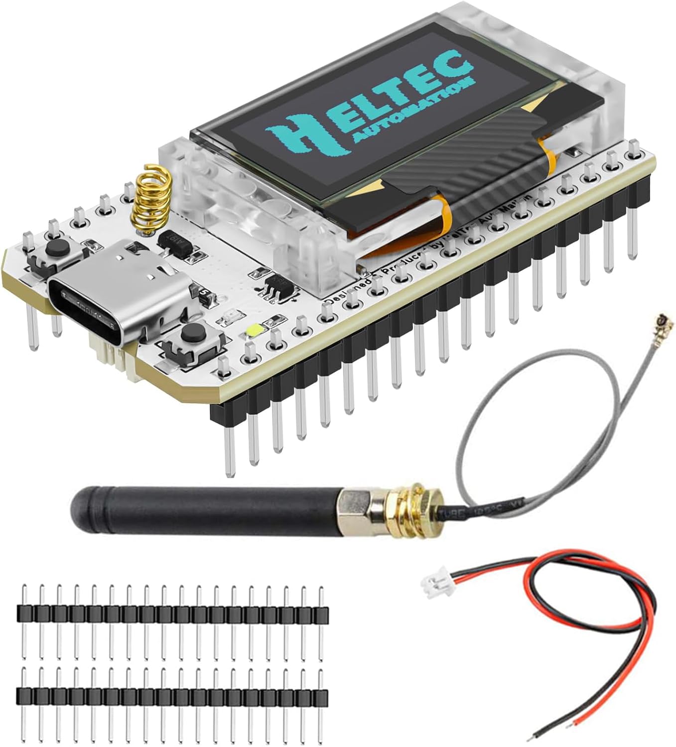 v3 esp32 lora Development Board with 0.96 inch OLED Display, sx1262 lora meshtastic, Dual core 240mhz, cp2102, WiFi Bluetooth, and 863-928mhz Antenna for arduino Smart Home