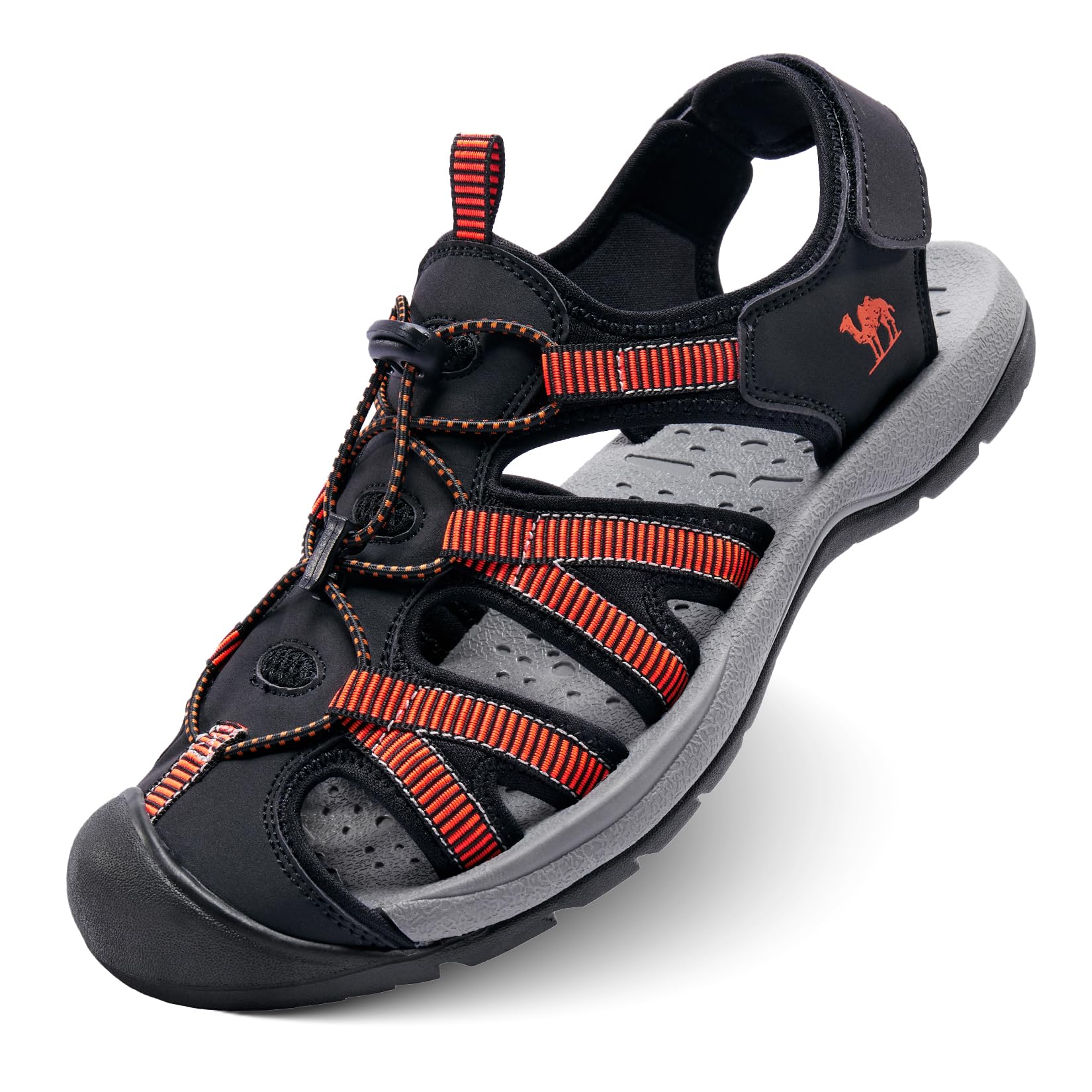 CAMELSPORTS Men's Hiking Sandals Closed Toe Outdoor Beach Sandal Waterproof Sport Fisherman Sandals Water Shoes