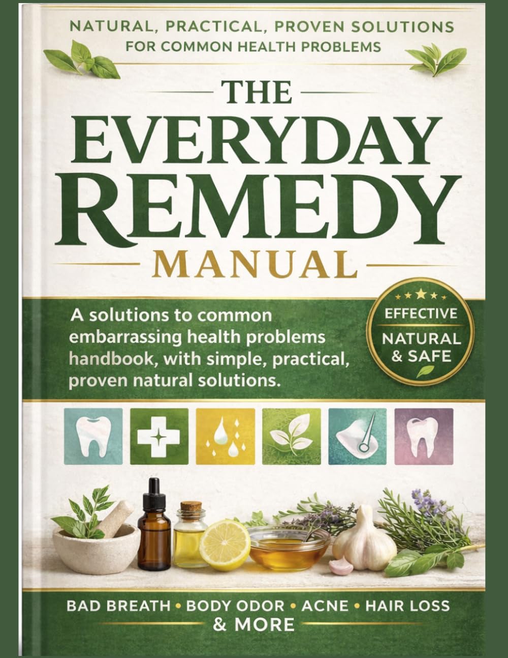 THE EVERYDAY REMEDY MANUAL: A solutions to common embarrassing health problems handbook, with simple, practical, proven natural solutions. (The Natural Wellness Mastery Series)