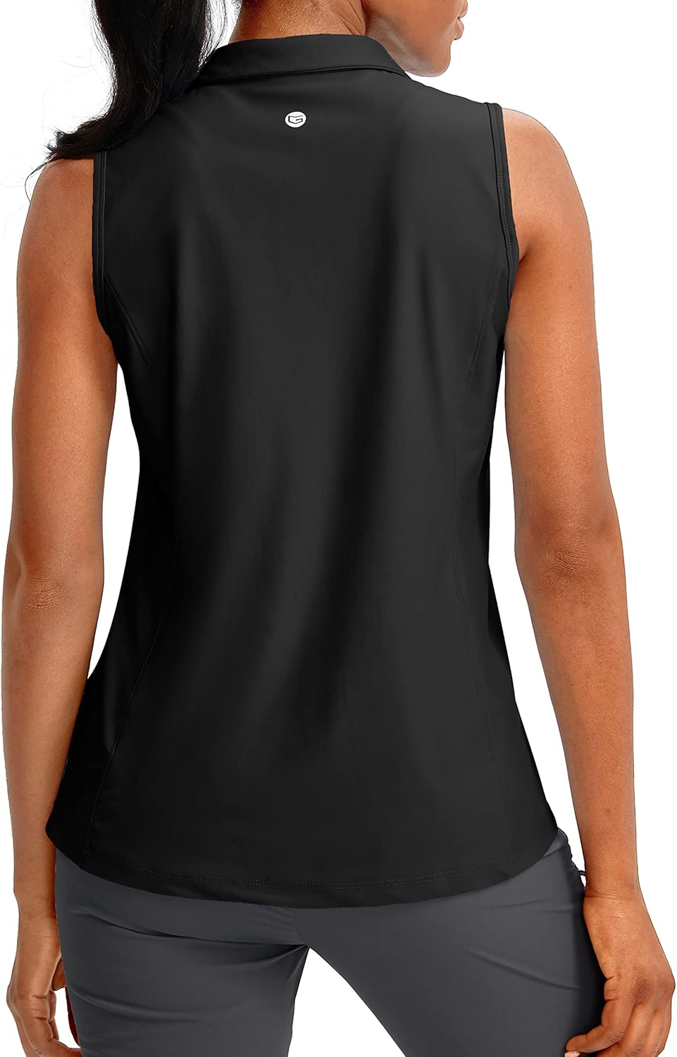 G Gradual Women's Sleeveless Golf Polo Shirts - Image 3
