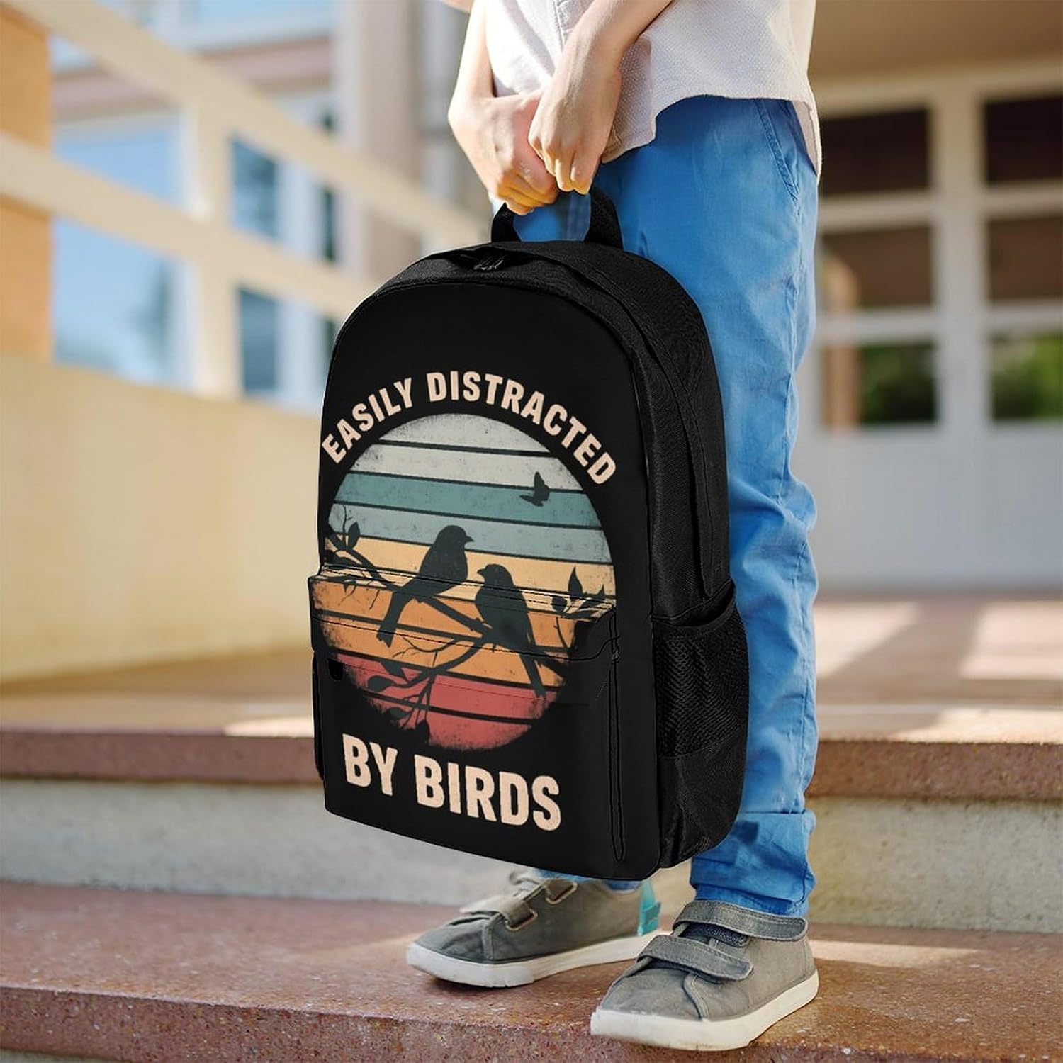 Easily Distracted By Birds Backpack Lightweight Backpacks Work Bag