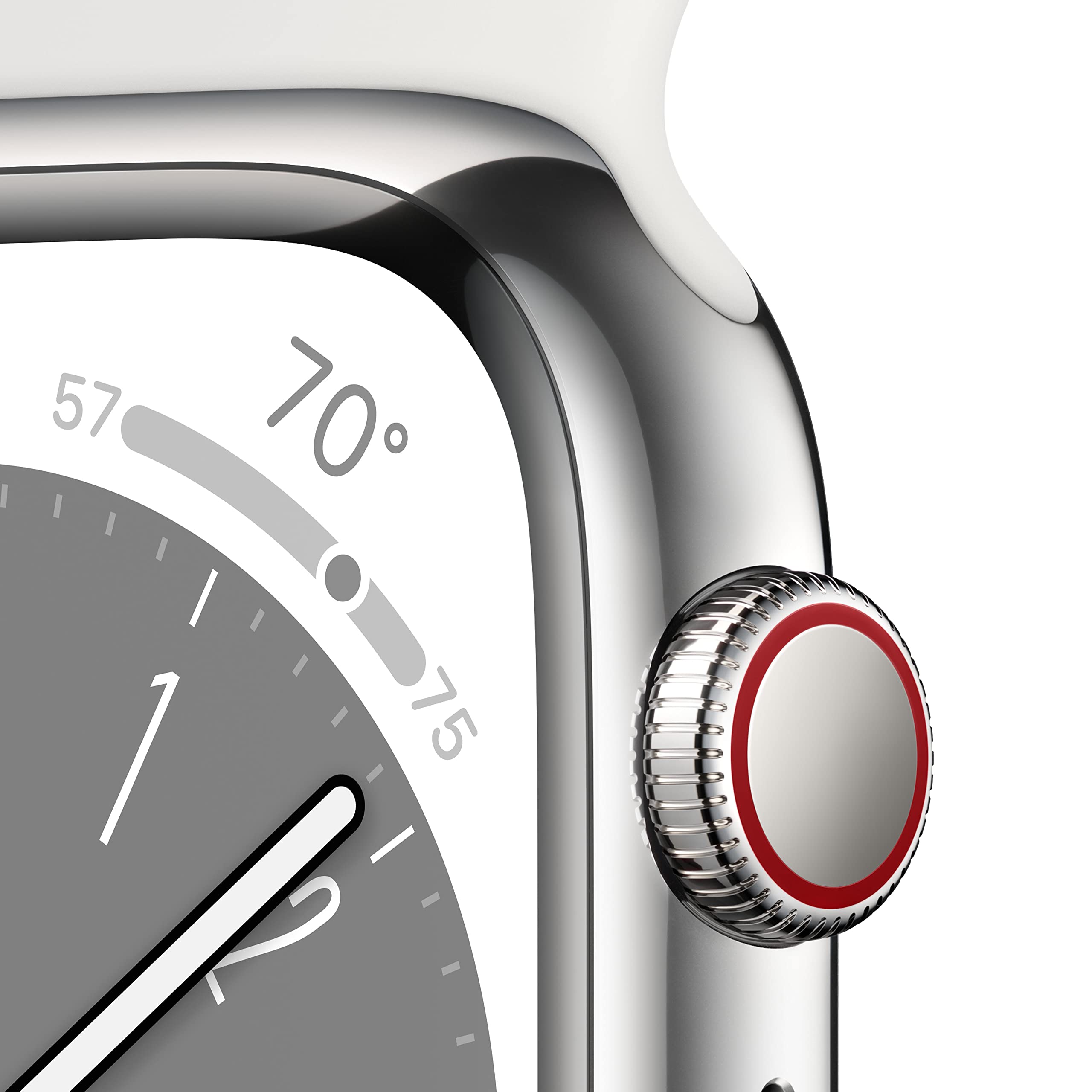 Amazon.com: Apple Watch Series 8 (GPS + Cellular, 41mm) - Silver 