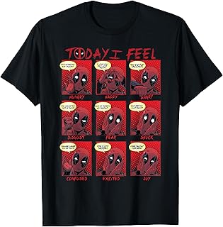 Deadpool Today I Feel Panels T-Shirt