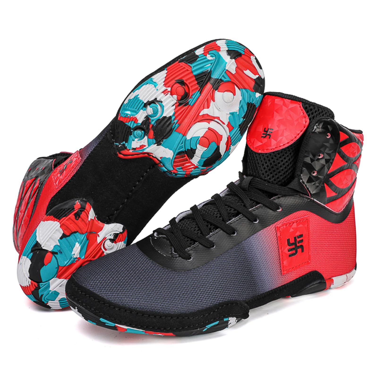 Scarpe da Boxe da Uomo E da Donna Suola Divisa Alte Comode per Il Fitness E Il Combattimento Indoor