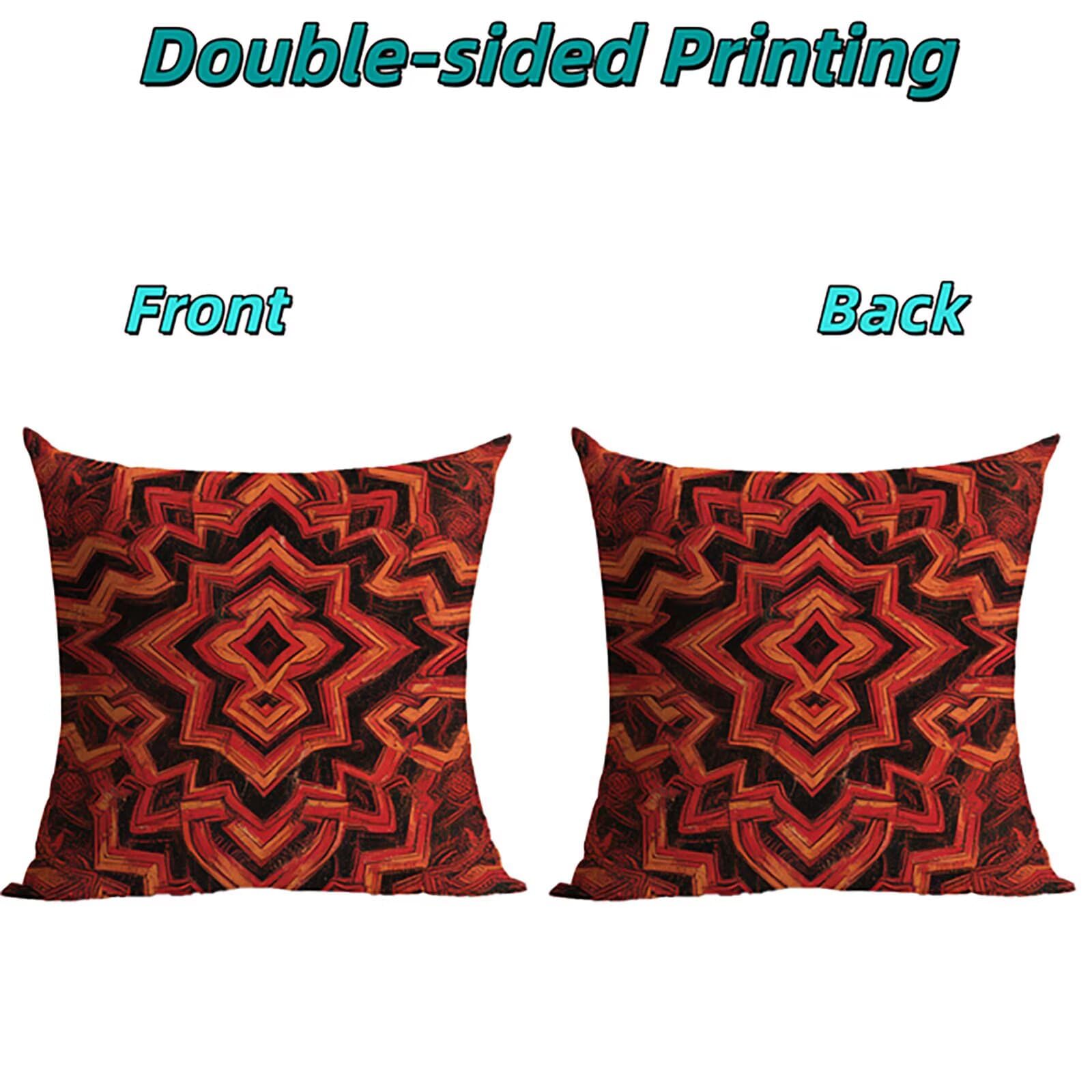 4 Pack Kopfkissenbezug Red and Black Outdoor 60x60cm Kissenbezug THDZ-2422