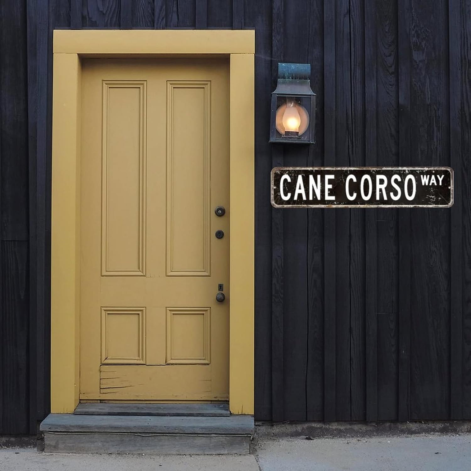 Cane Corso Signs Cane Corso Sign Animal Custom Street Sign Cane Corso Gift Wall Art Vintage Metal Wall Sign Wall Hanger Rustic Wall Decorations for Bedroom Living Room Front Porch