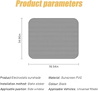 Vista 2 de Parasoles laterales para ventanas de coche, 4 piezas de películas adhesivas de sujeción estática, protector de rayos UV y privacidad, reutilizables