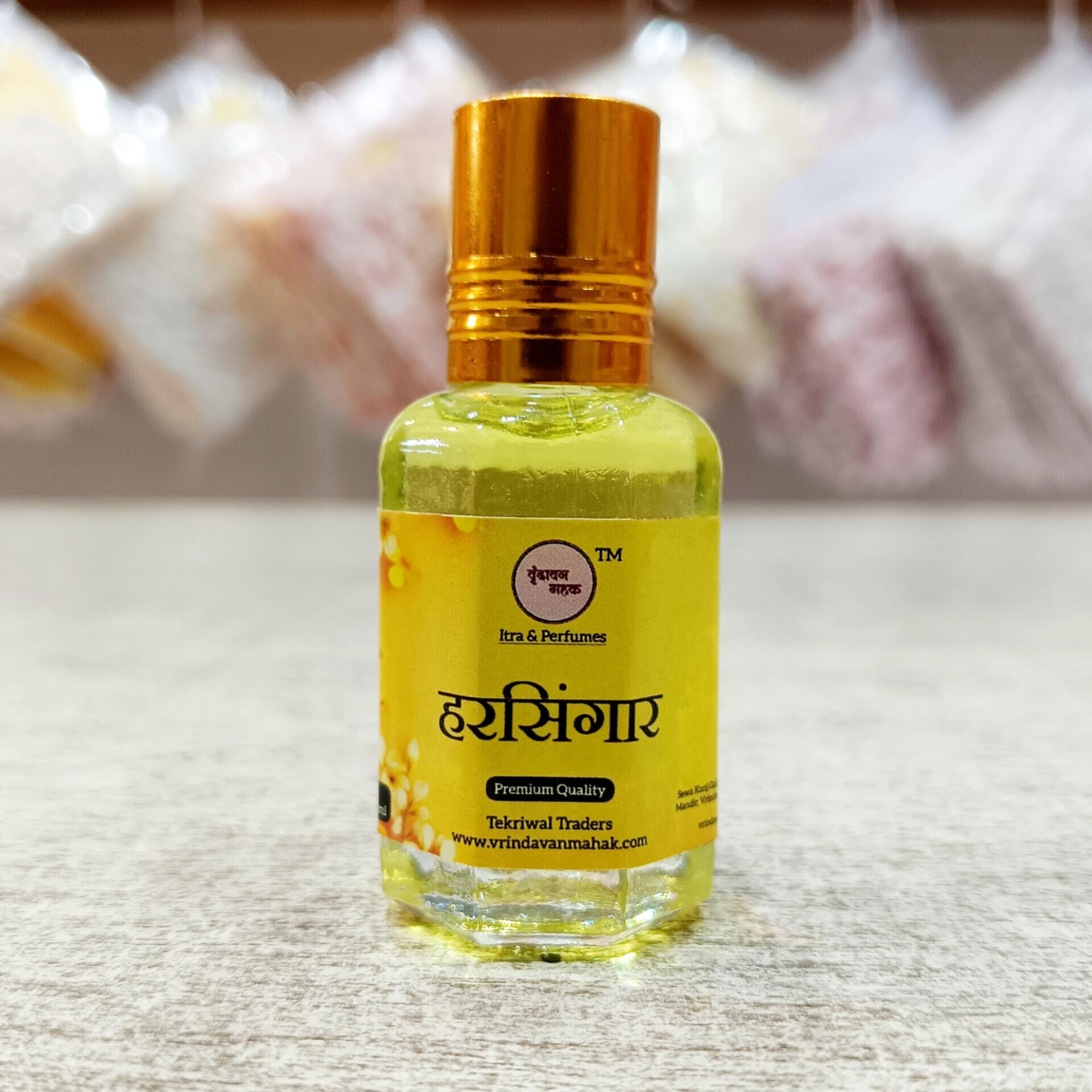 Harsingar Roll On Attar by Vrindavan Mahak | 12ml Mild Sweet Parijat Flower Aroma | Long Lasting Roll On Fragrance | Made in Vrindavan | Ideal for Pooja, Meditation & Daily Use-image-7