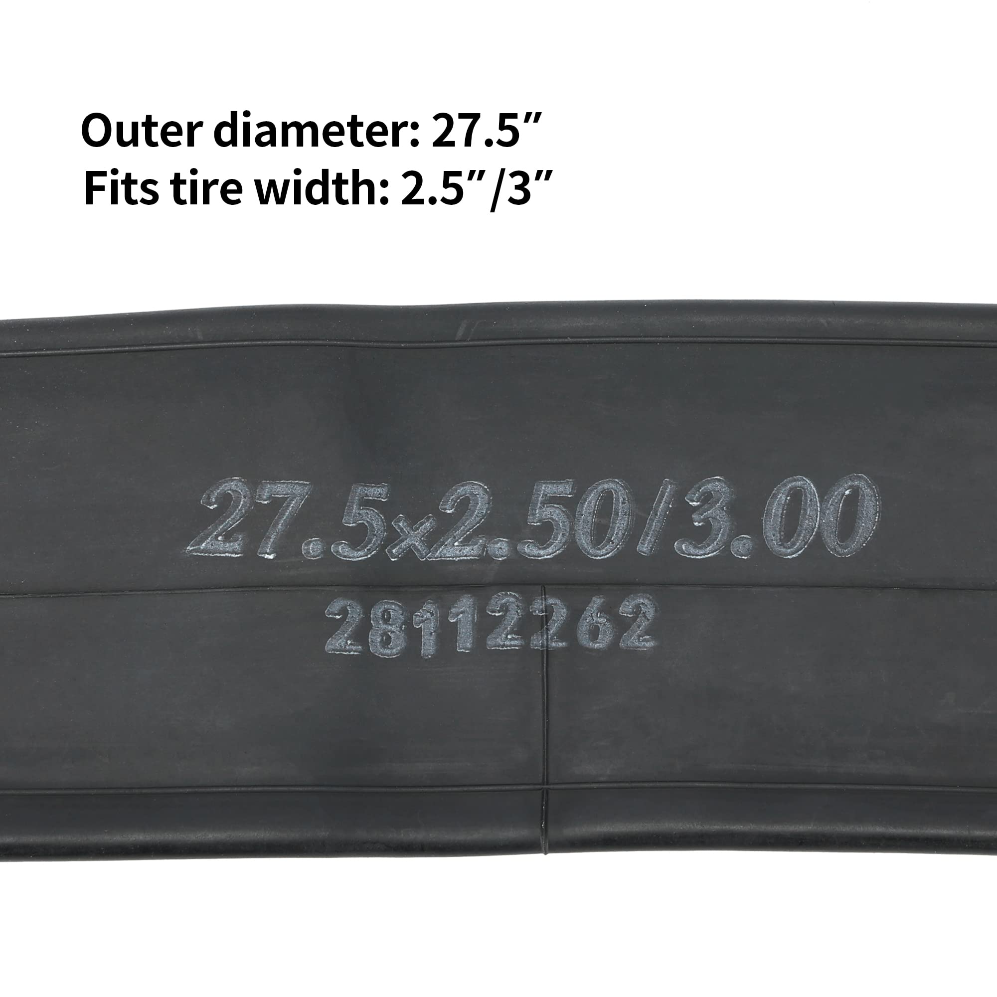 RUTU 27.5 Mountain Bike Tube-27.5 Inche Bike Tubes 27.5 x 2.5/3.0 Schrader 32mm Valve Compatible with 27.5 x 2.5 27.5 x 2.6 27.5 x 2.7 27.5 x 2.8 27.5 x 3.0 Mountain Bike,Bike Tire Tubes-2 Pack