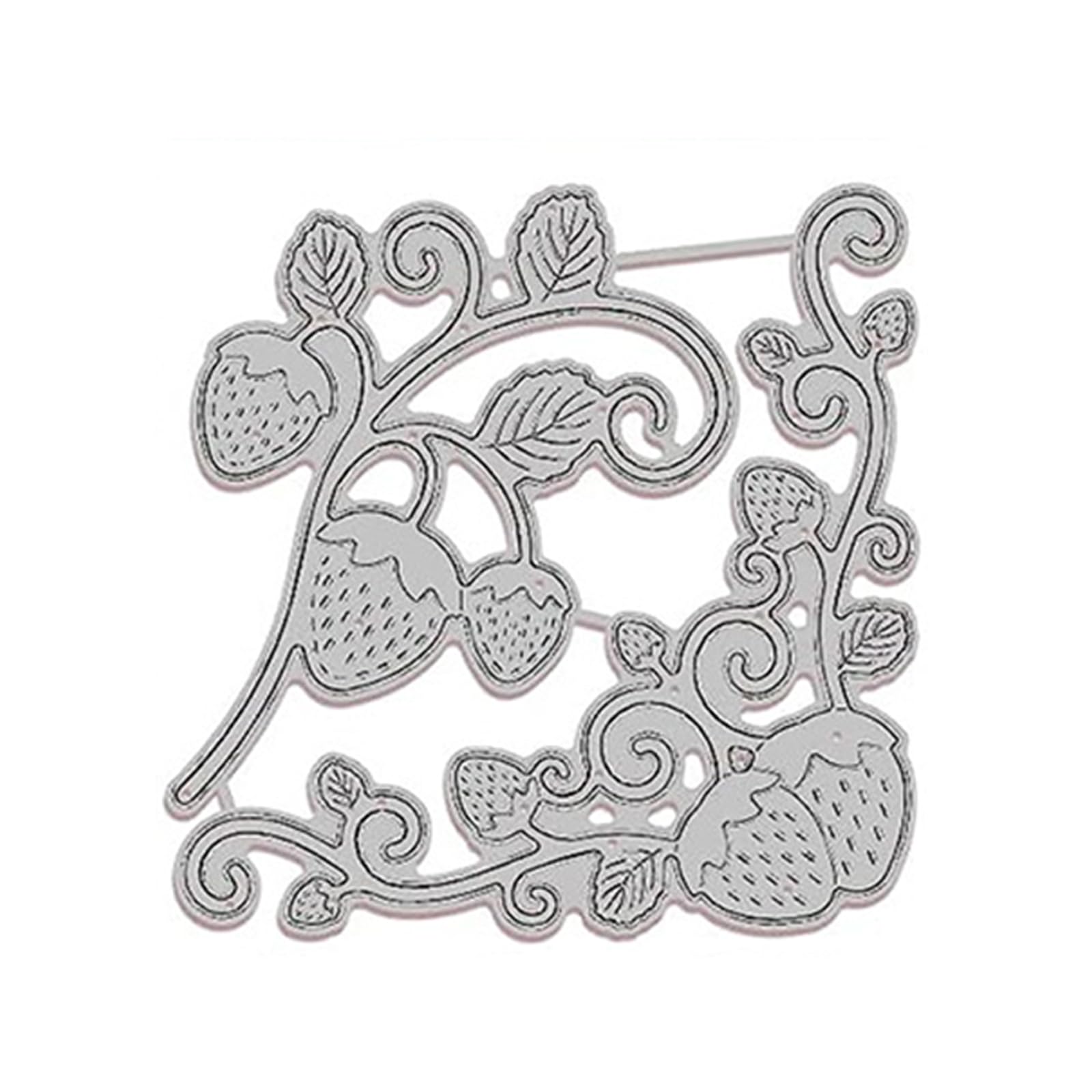 EXQIOUR Metal Die Cuts Strawberry Embossing Stencil Cutting Dies for Card Making Scrapbooking Paper Craft Template Metal Cutting Dies
