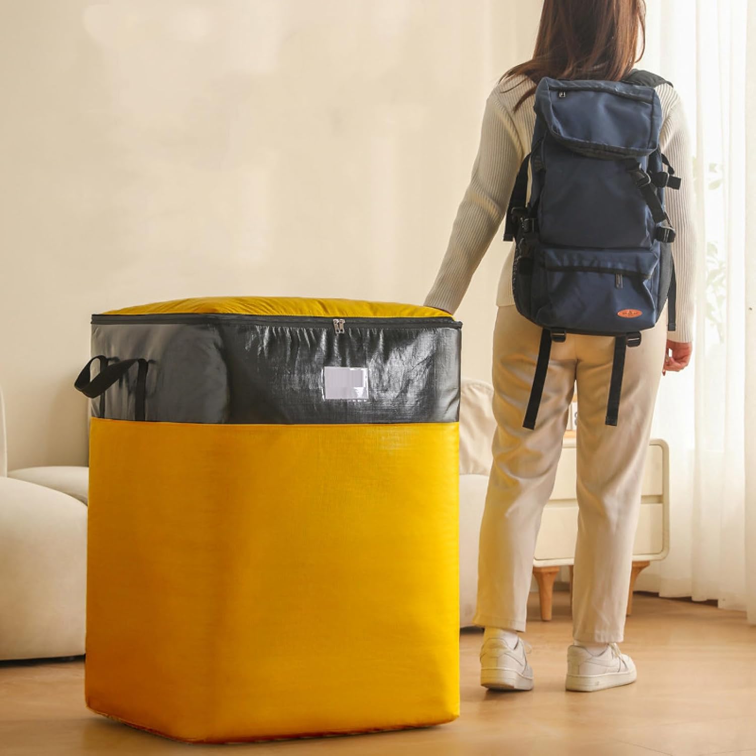 Quilt Storage Bags, Moving Bags, Large-Capacity Woven Bags