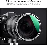 K&F CONCEPT 55mm ND4, ND8, ND64, ND1000 Kit d'objectif pour caméra Lens+ Filter Pouch (Nano-X Series)